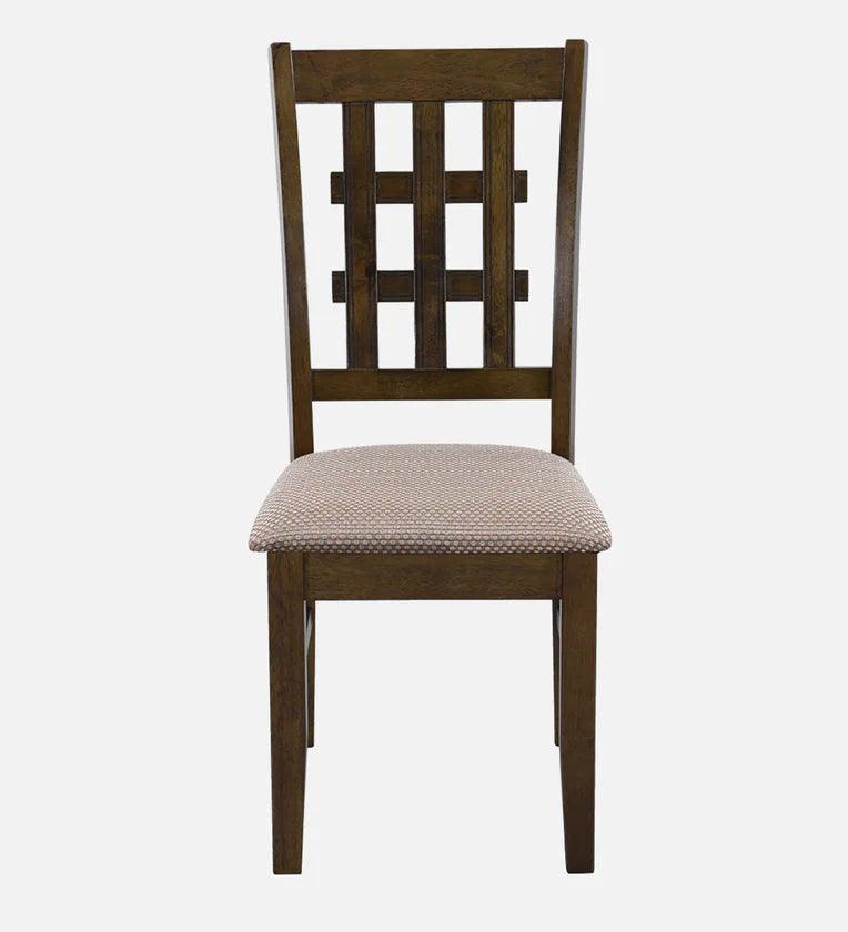 Solid Wood 4 Seater Dining Set in Brown Colour - Ouch Cart