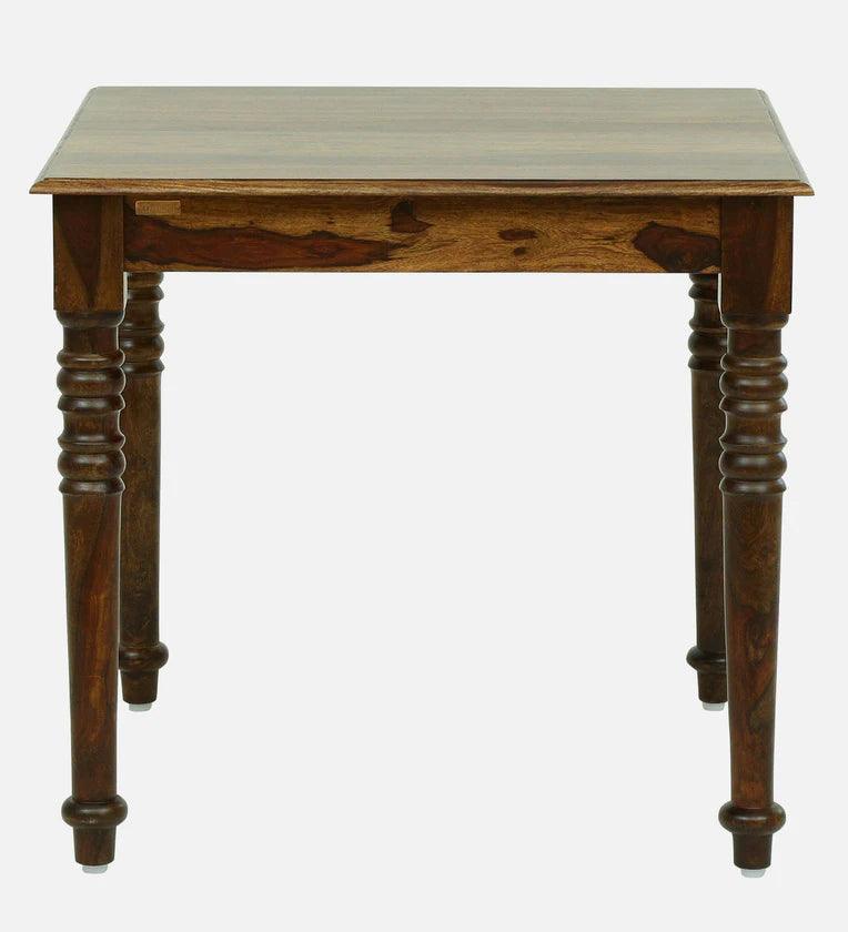 Sheesham Wood 4 Seater Dining Set In Provincial Teak Finish - Ouch Cart