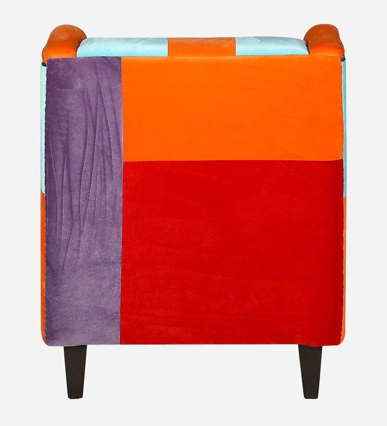 Velvet 1 Seater Sofa in Multi Colour - Ouch Cart