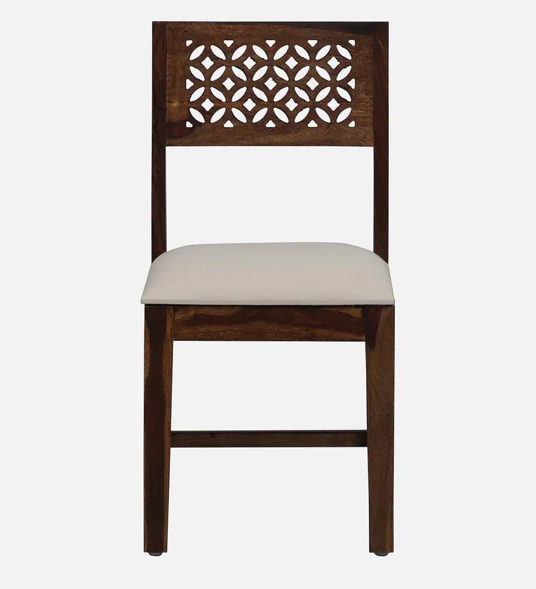 Sheesham Wood 6 Seater Dining Set in Scratch Resistant Provincial Teak Finish With Bench - Ouch Cart