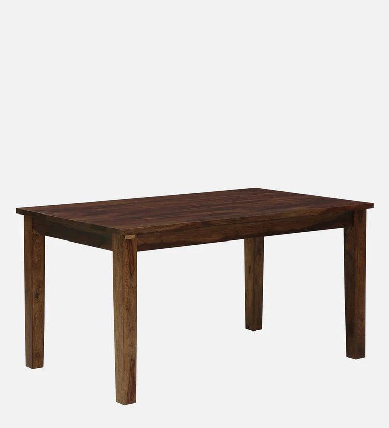 Sheesham Wood 6 Seater Dining Set In Scratch Resistant Provincial Teak Finish With Bench - Ouch Cart