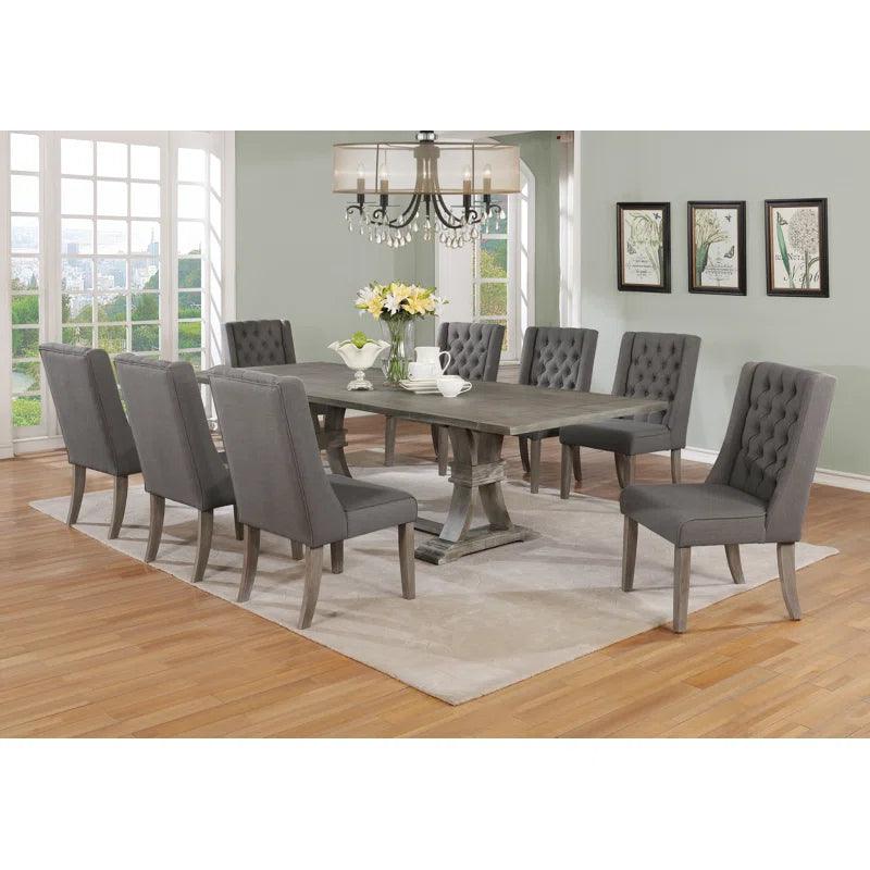 Extendable Trestle Dining Set - Ouch Cart