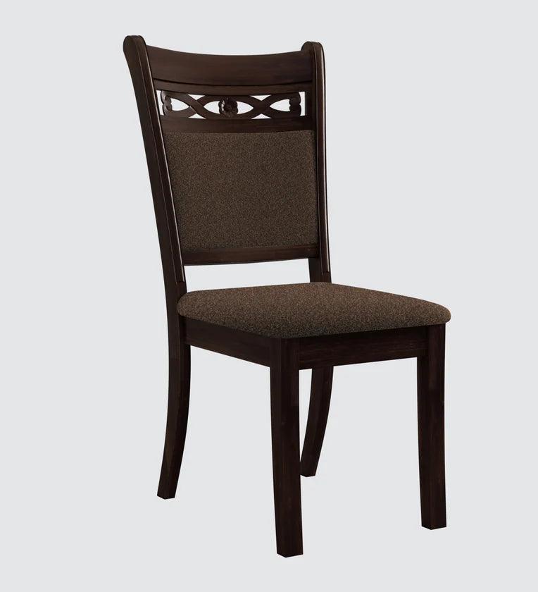 Solid Wood 6 Seater Dining Set in Asrio Brown Finish - Ouch Cart