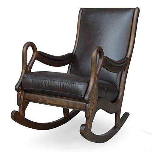 Premium Cushion Rocking Chair Classic and Antique Finish Chair