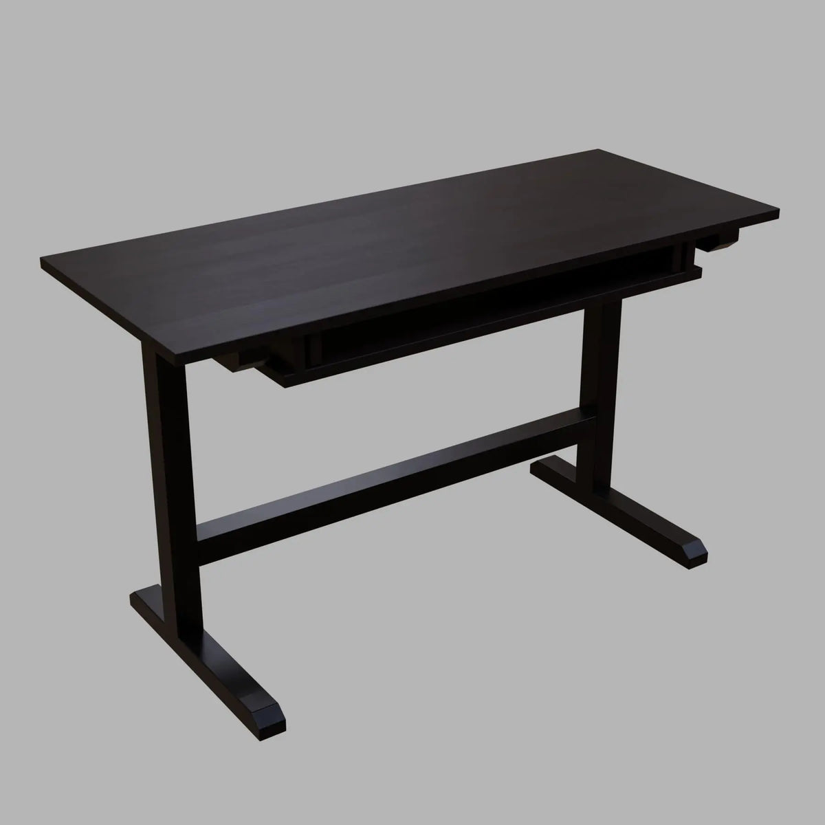 Zinnia Study Table with Keyboard Tray in Brown Color - Ouch Cart