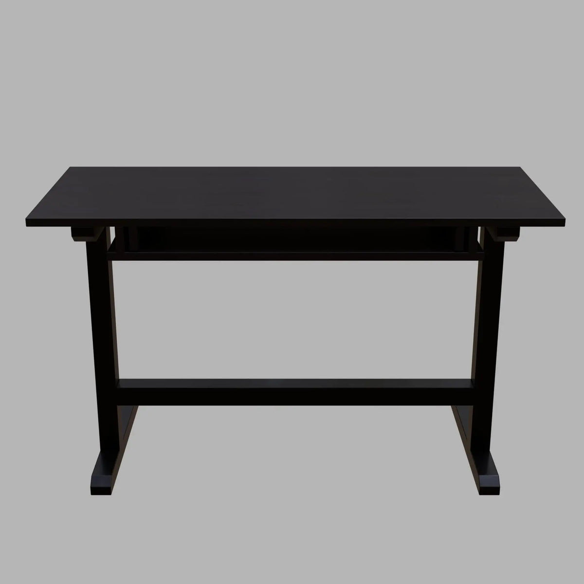 Zinnia Study Table with Keyboard Tray in Brown Color - Ouch Cart