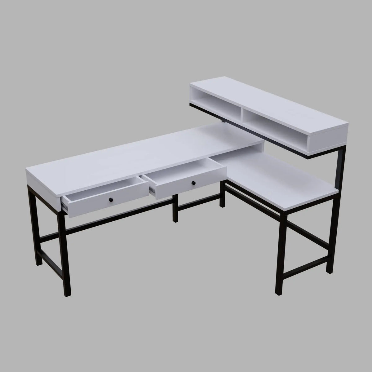 Executive desk with storage design for office furniture