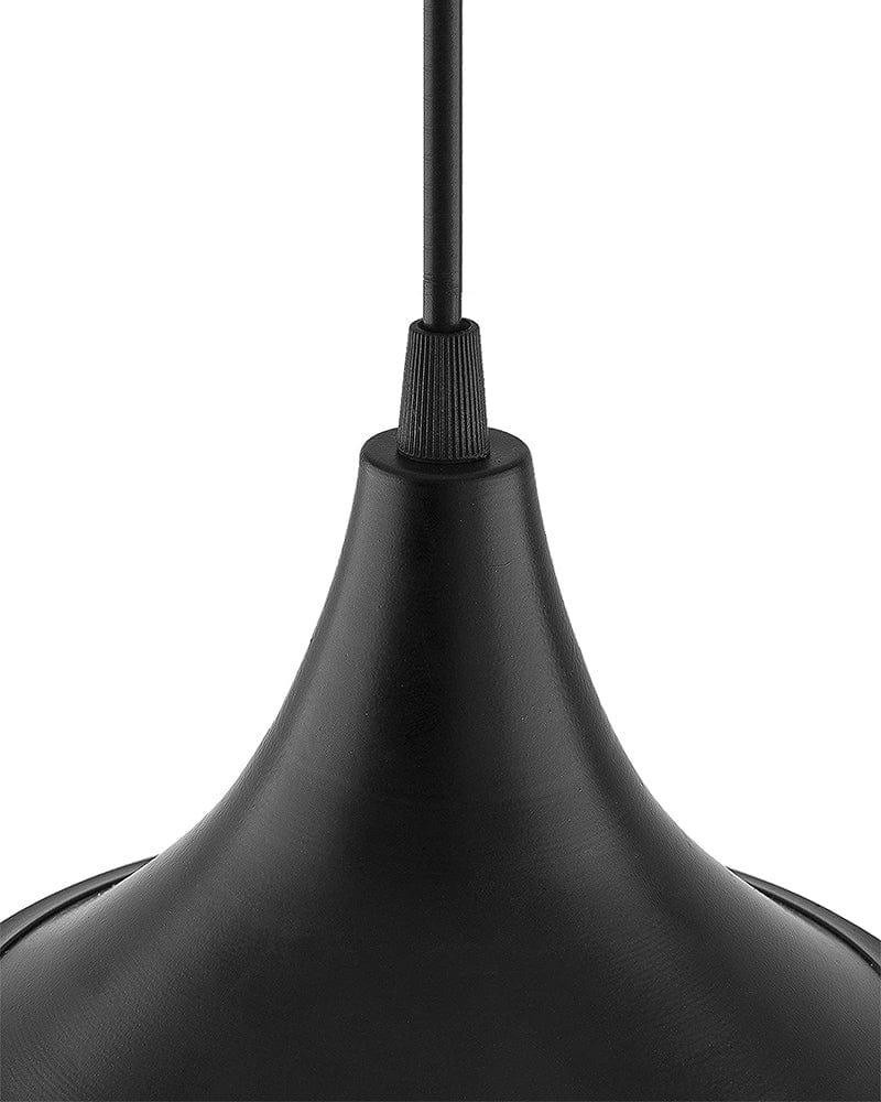 Black Metal Medium Pear Hanging Light for Home Decoration - Ouch Cart