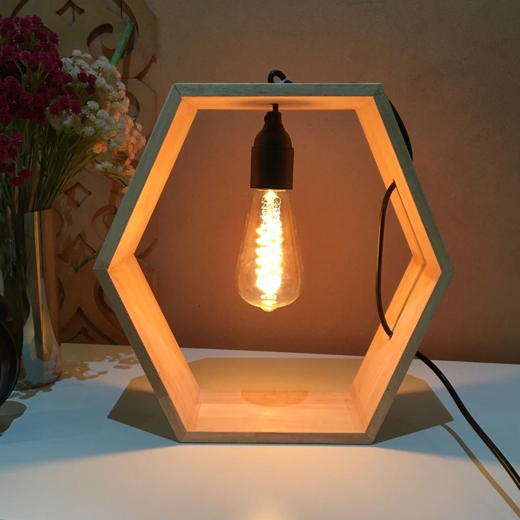 Hexagon Design Table Lamp /Hanging Lamp By Miza - Ouch Cart