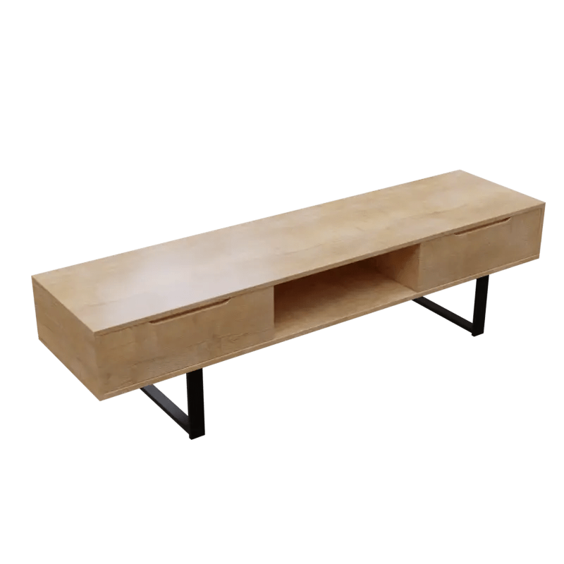 Thomas TV Unit With Storage Space in Large Size in Wooden Texture