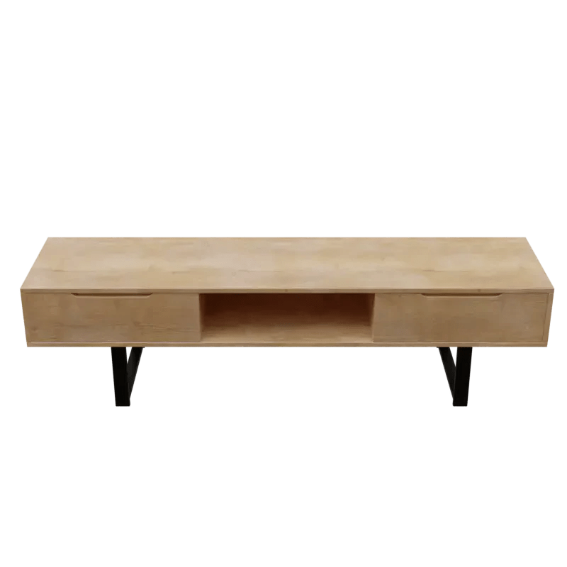 Thomas TV Unit With Storage Space in Large Size in Wooden Texture