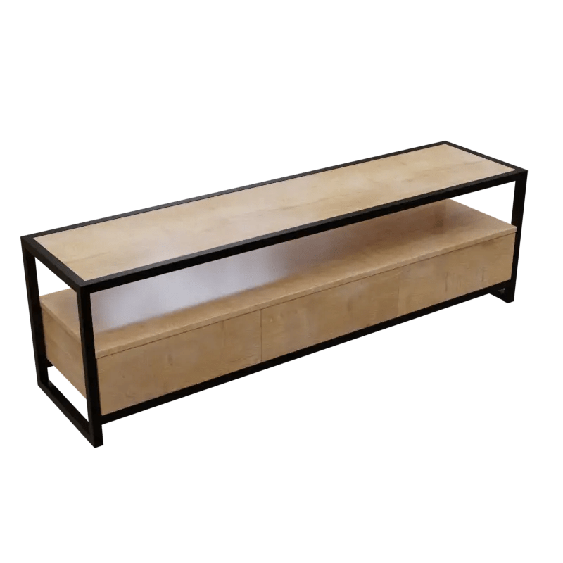 Casper TV Unit With Storage Space & Drawers in Large Size in Wooden Texture