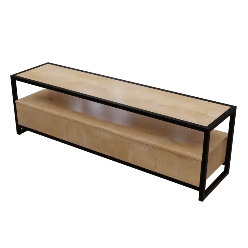 Casper TV Unit With Storage Space & Drawers in Large Size in Wooden Texture