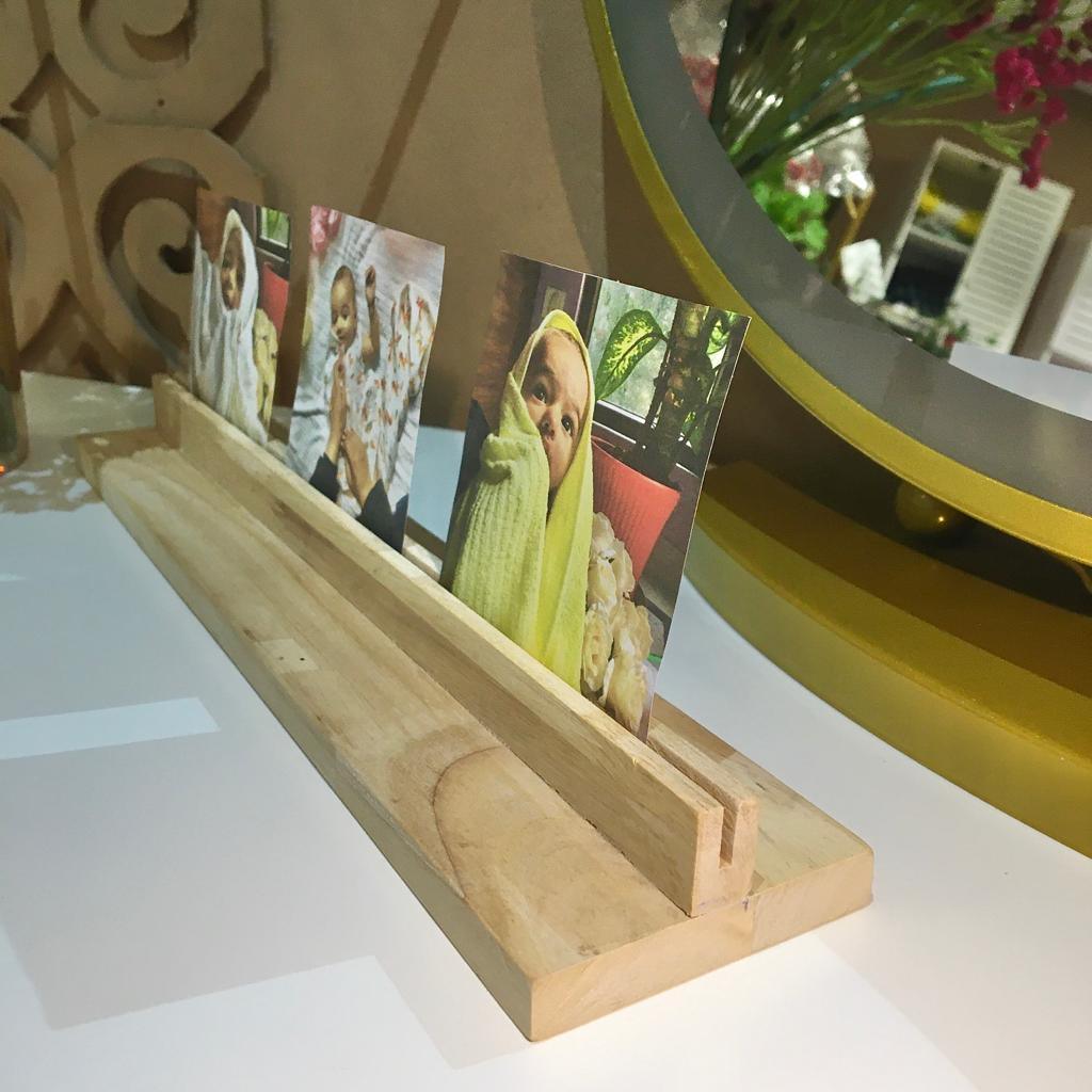 Wooden Rectangular Photo Stand ( With Complementary Coaster ) By Miza - Ouch Cart