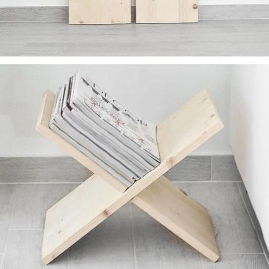 Cross Design X Shape Open Book Stand / Side Table By Miza - Ouch Cart