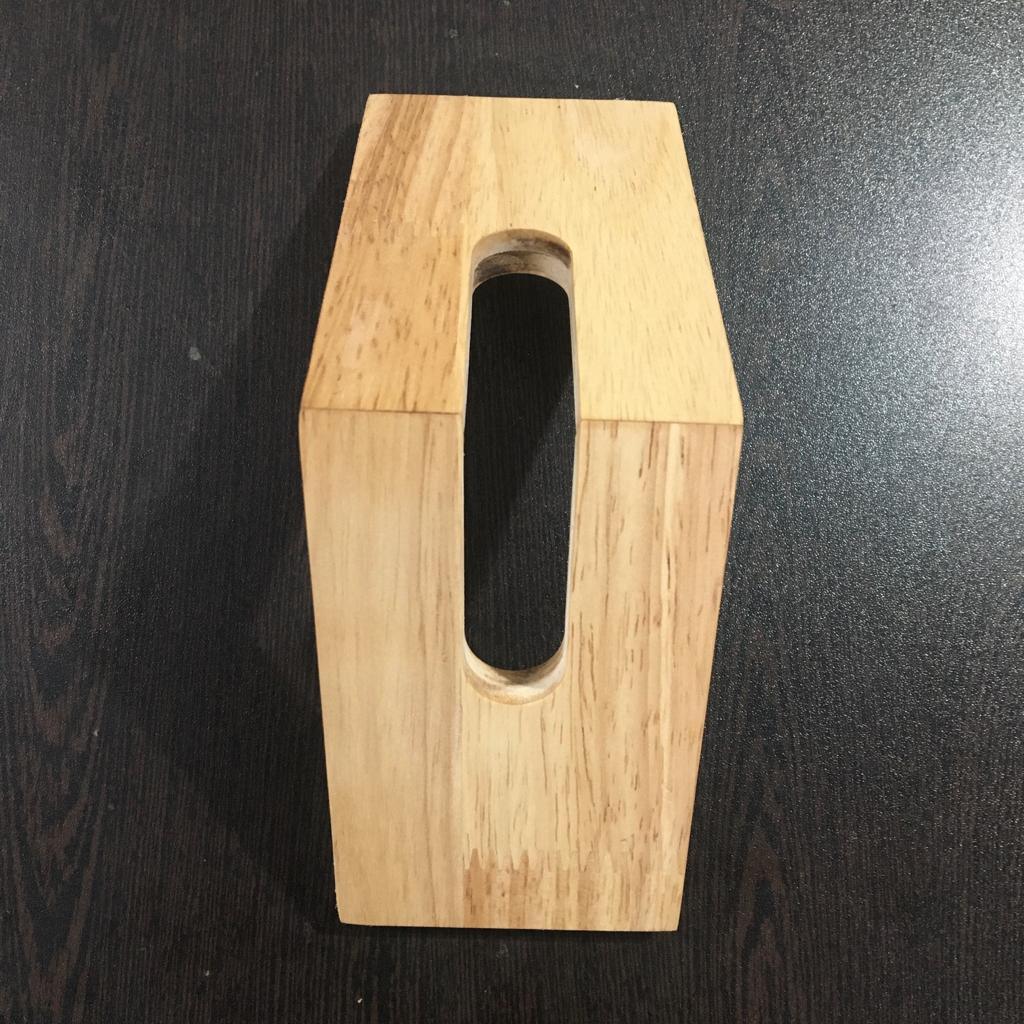 Wooden Pyramid Shape Tissue/Coasters/Napkin Stand/Holder ( With Complementary Coaster ) By Miza - Ouch Cart