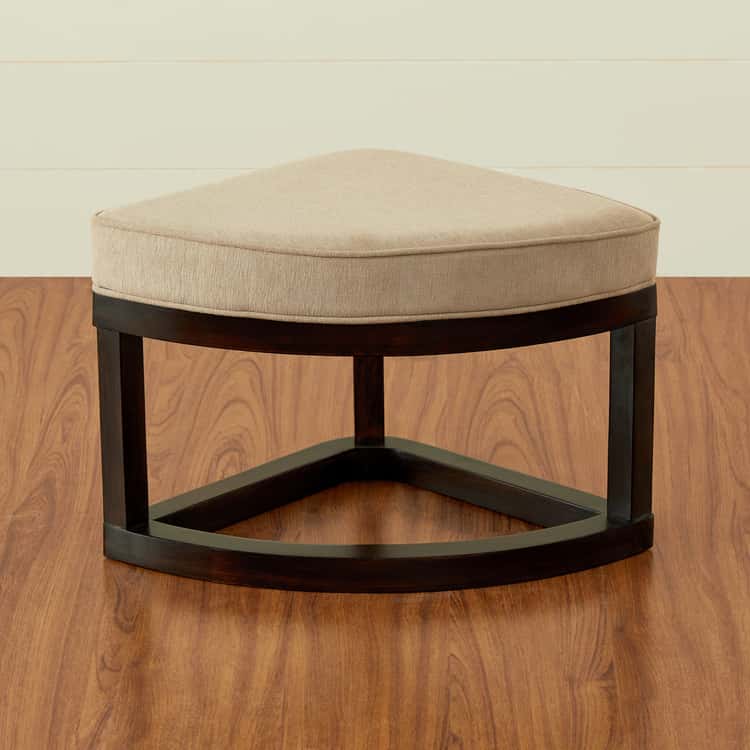 Glass Top Coffee Table with Stools - Brown