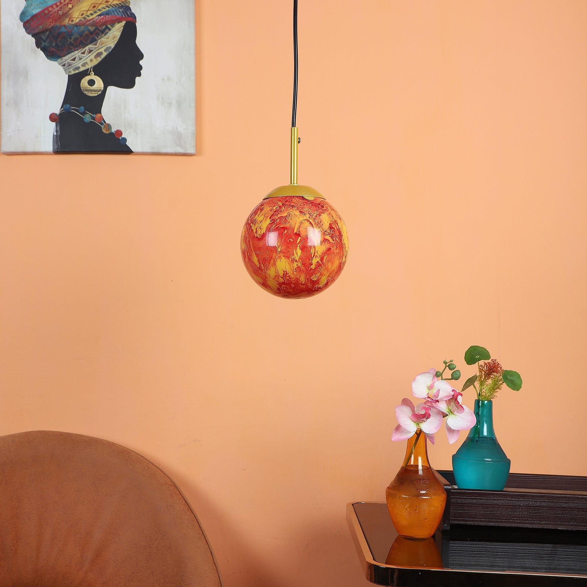 Iron Hanging Lights Gold Finish - Ouch Cart