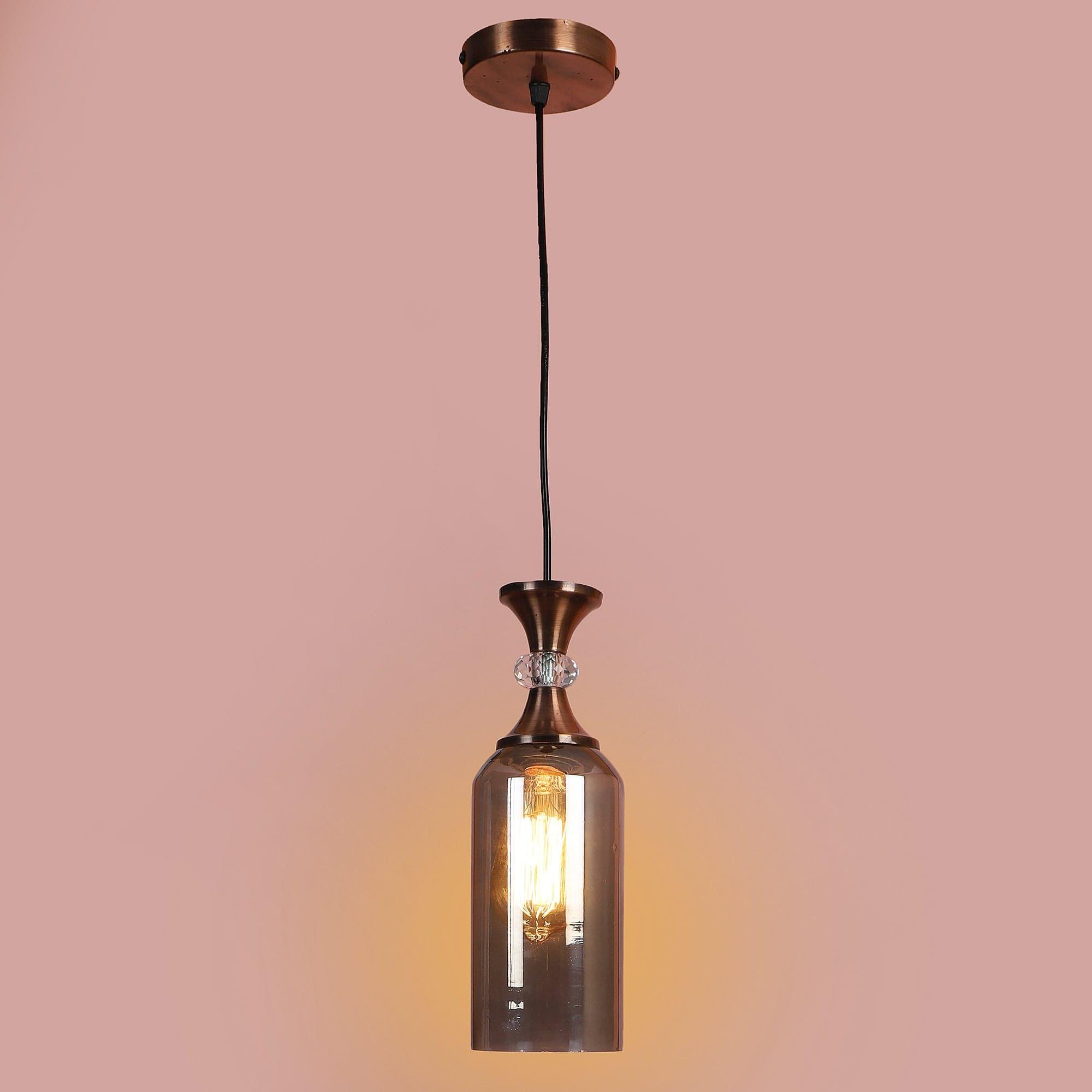 Copper Finish Iron Hanging Lights - Ouch Cart