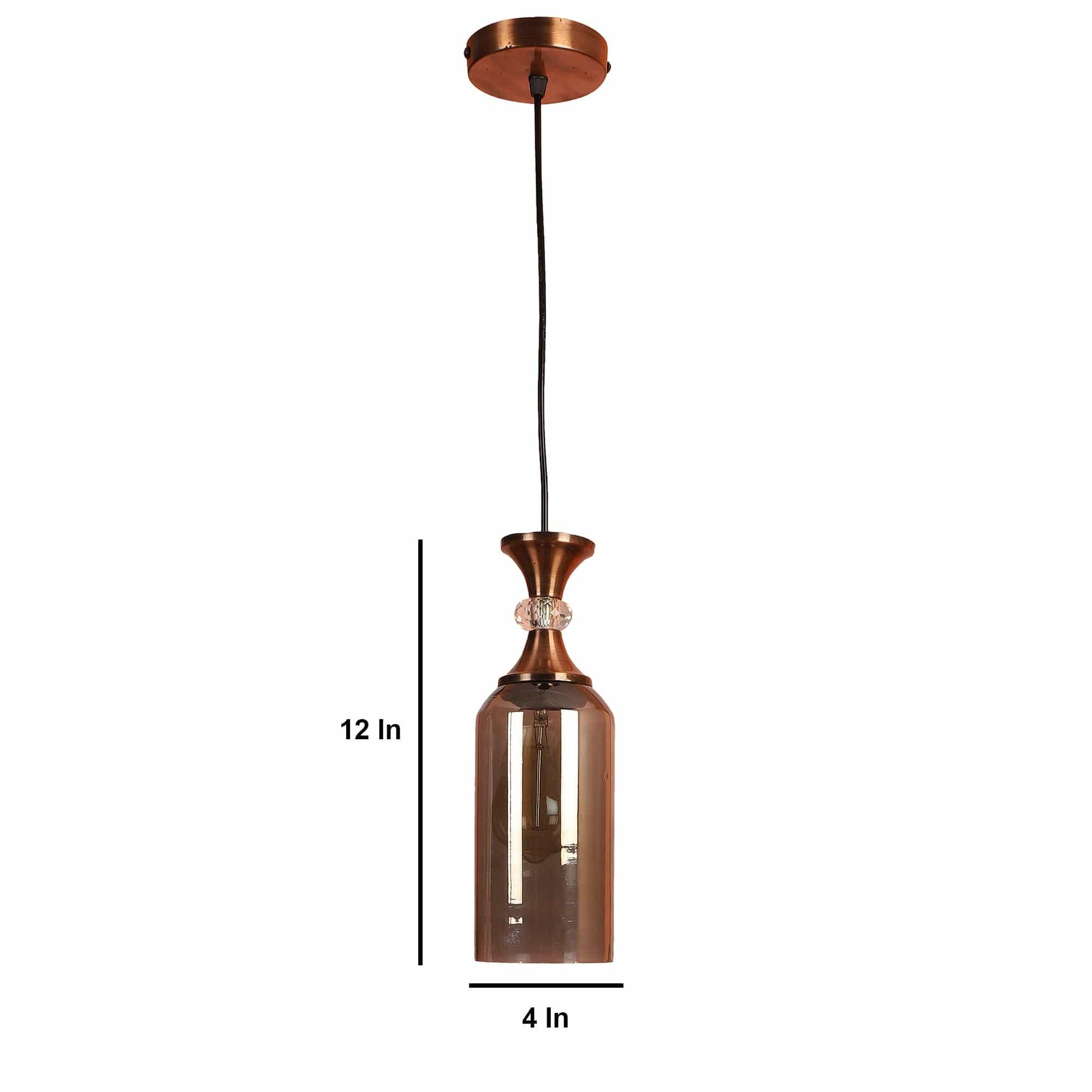 Copper Finish Iron Hanging Lights - Ouch Cart