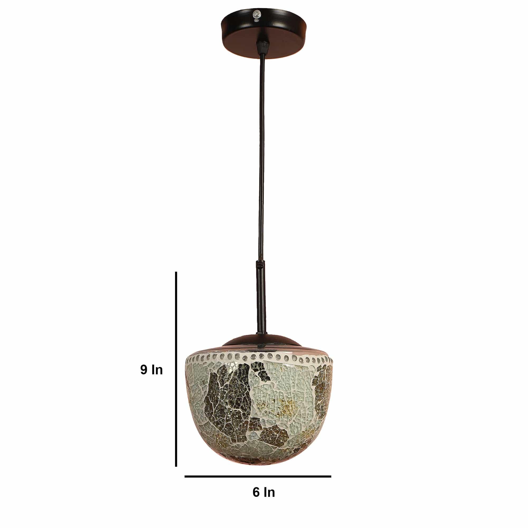 Multicolour Metal Single Hanging Light - Ouch Cart