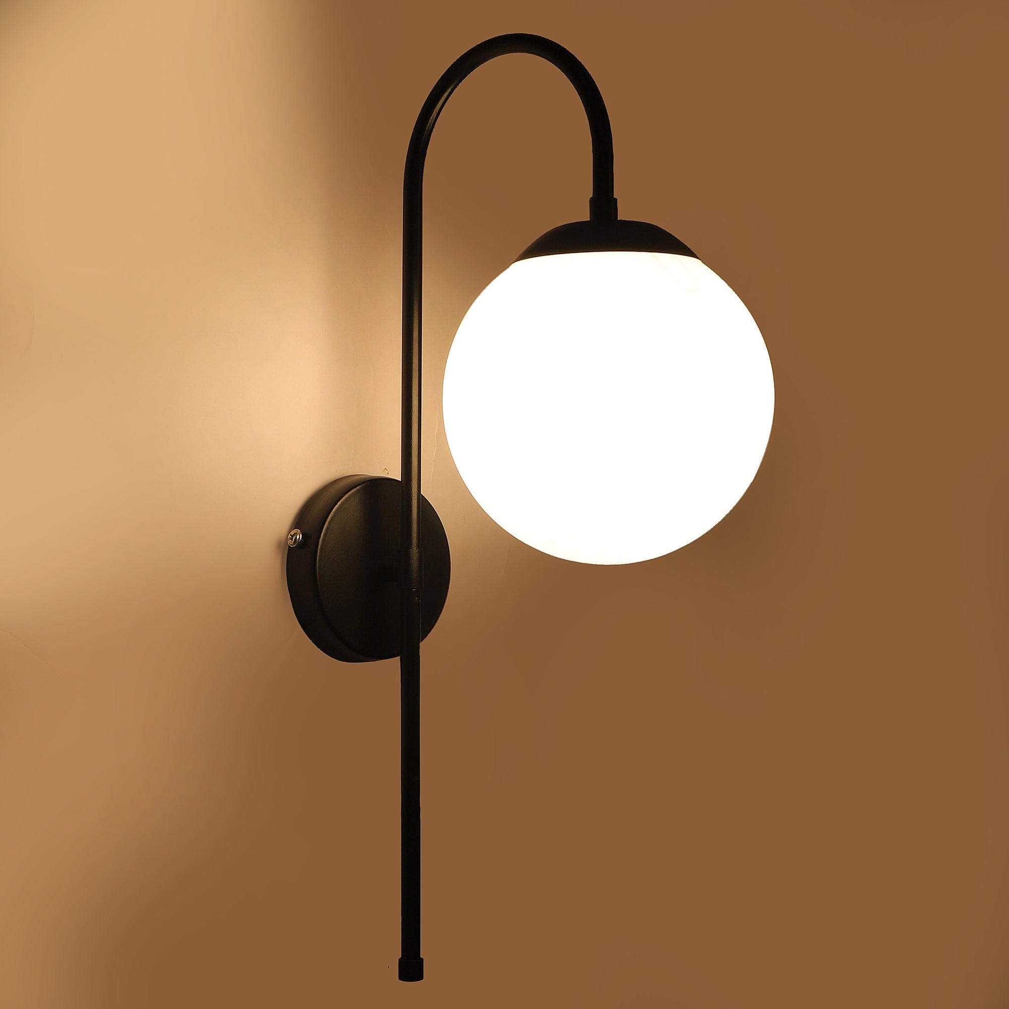 White and Black  Iron Wall Light