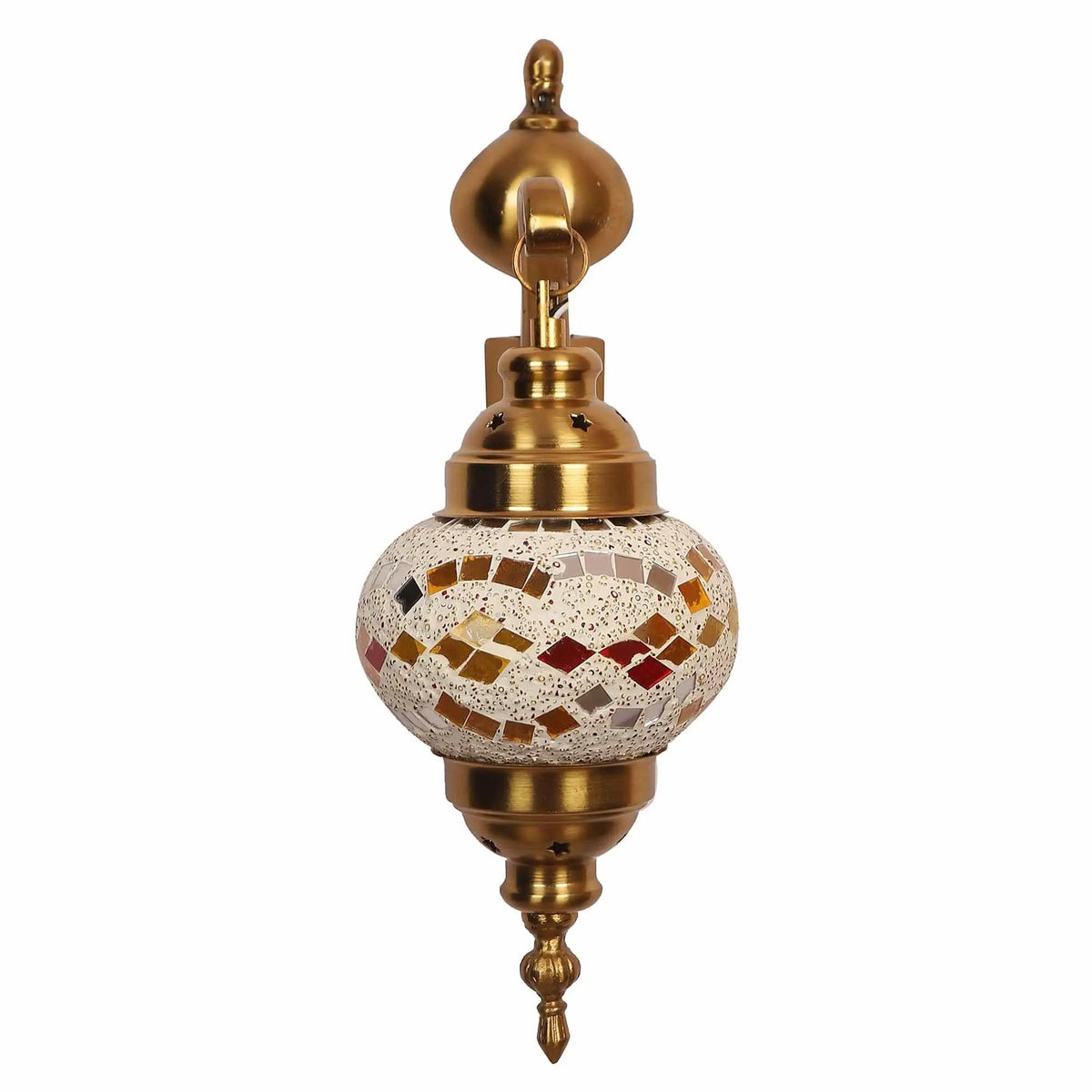 Gold And Multicolour Aluminium Wall Light - Ouch Cart