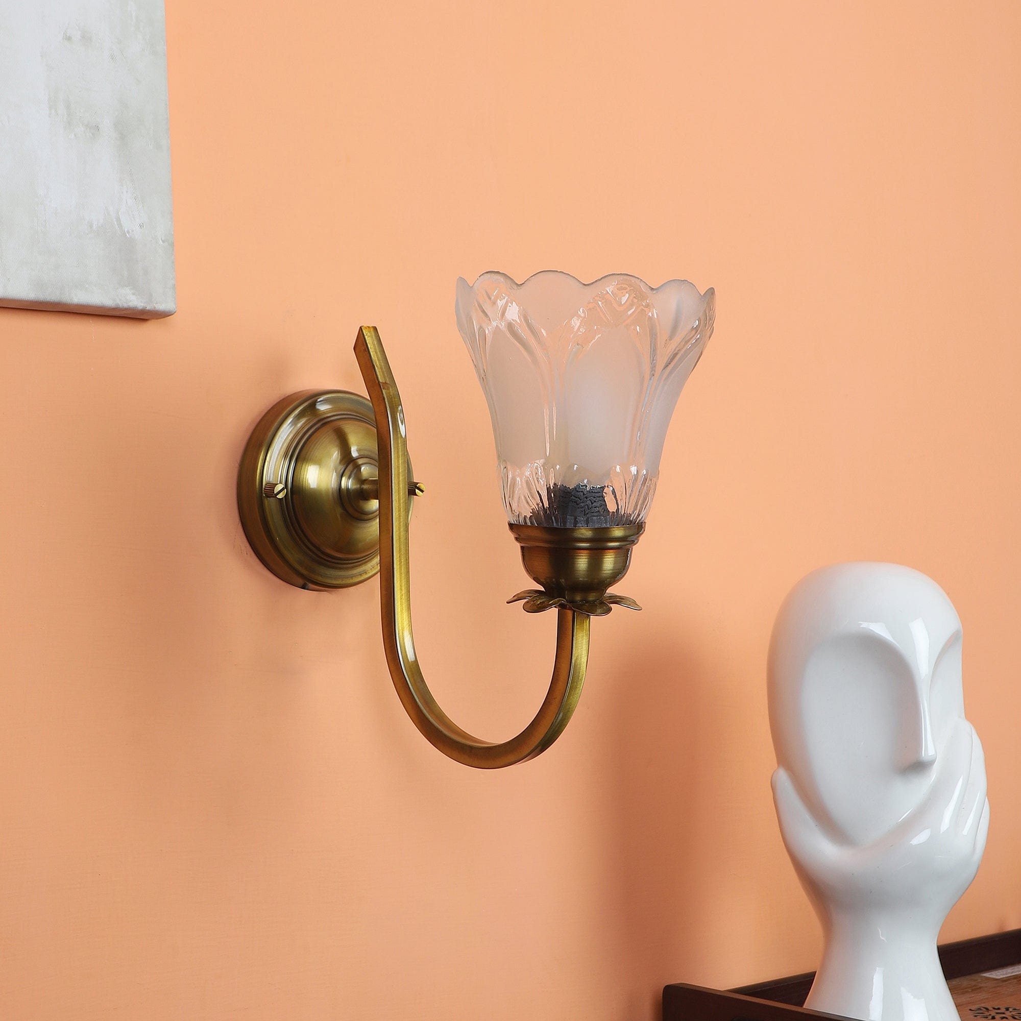 Prefect White And Gold Iron Wall Light