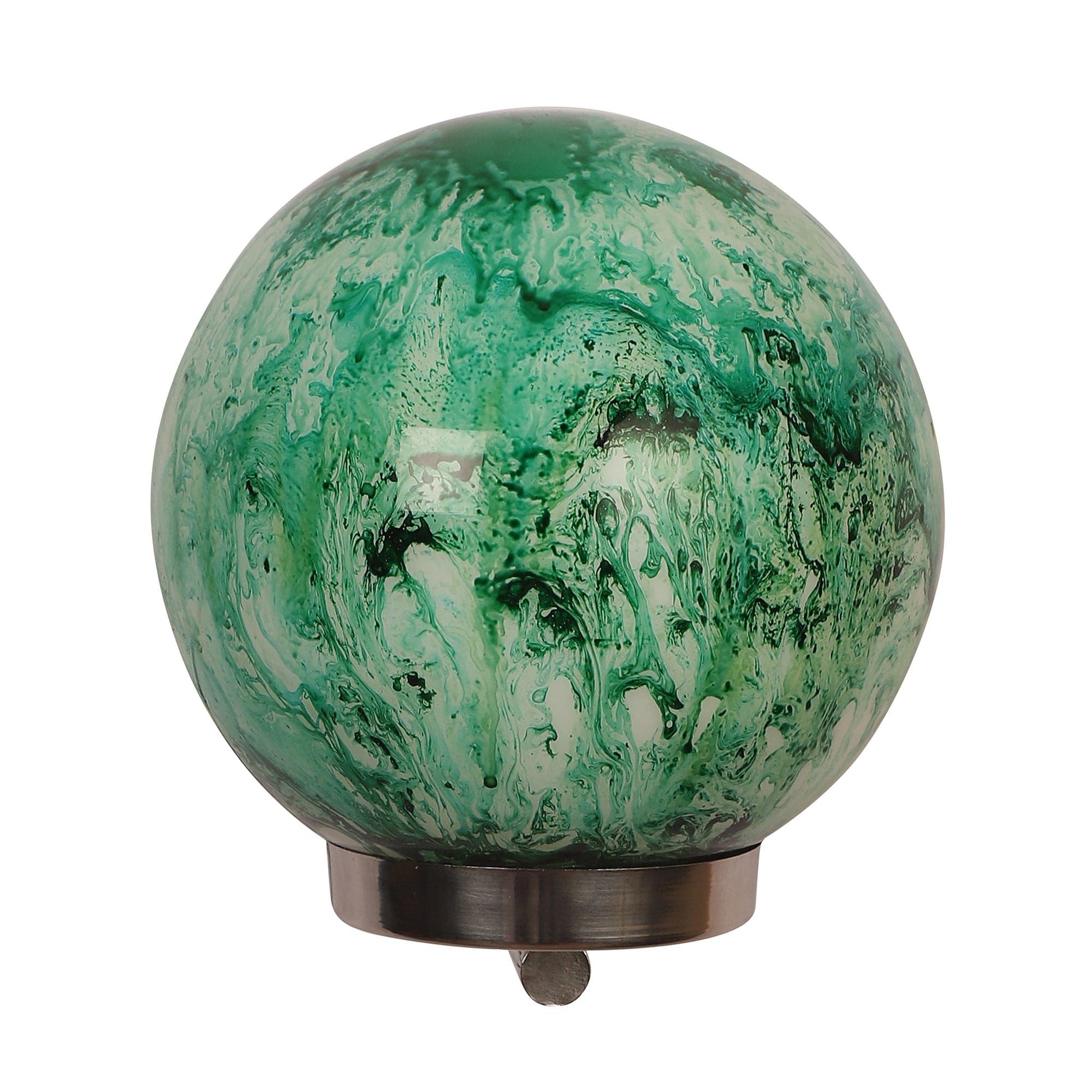 Chrome And Green Iron Wall Lights - Ouch Cart