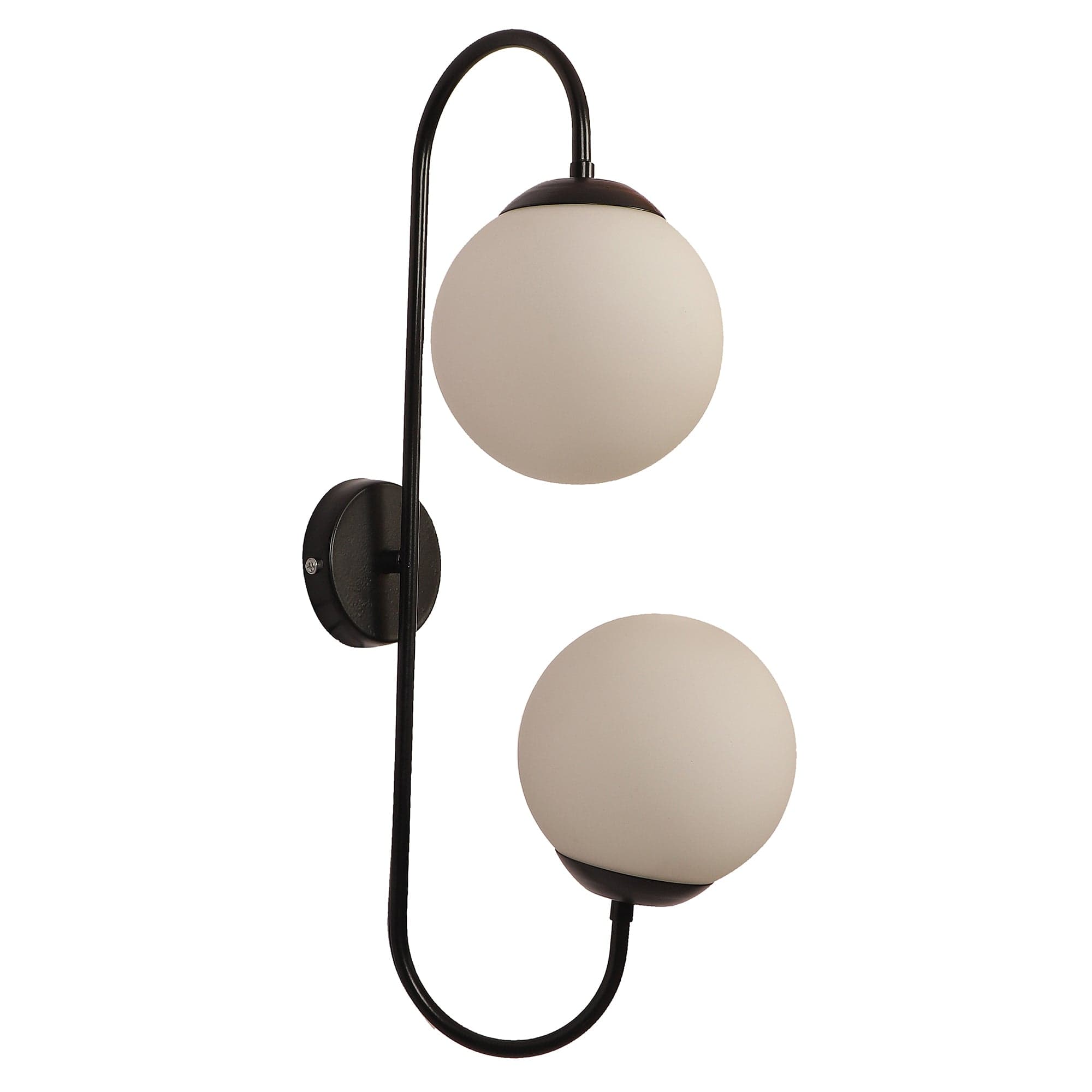 Black And White Iron 2 Wall Lights