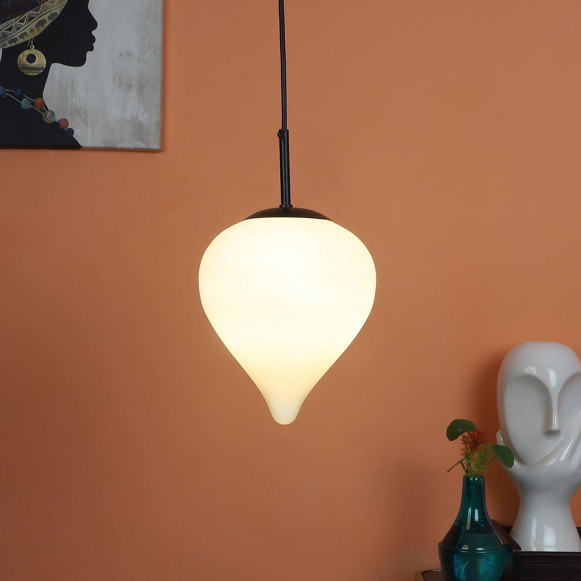 Black And White Iron Hanging Light - Ouch Cart