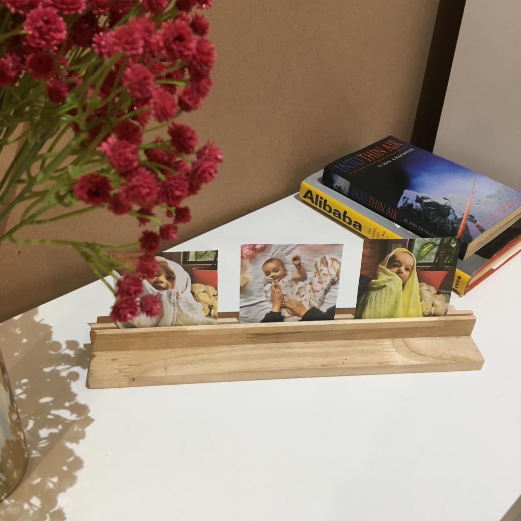 Wooden Rectangular Photo Stand ( With Complementary Coaster ) By Miza - Ouch Cart