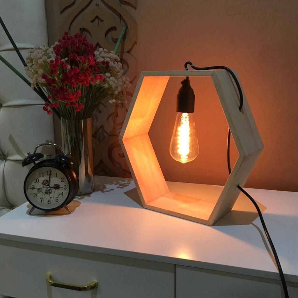 Hexagon Design Table Lamp /Hanging Lamp By Miza