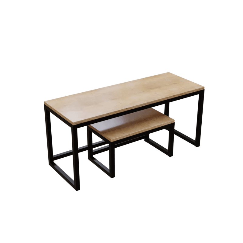 Helicous TV Unit in Small Size in Wooden Texture - Ouch Cart