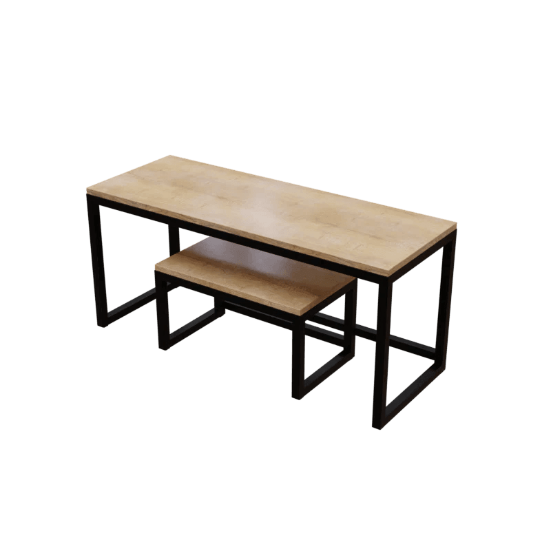Helicous TV Unit in Small Size in Wooden Texture - Ouch Cart