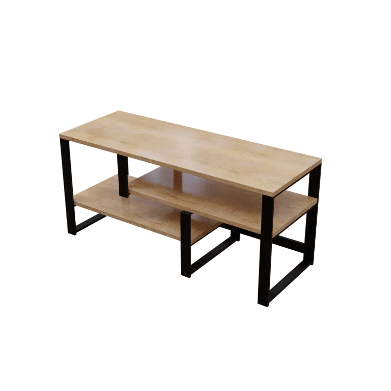 Victoria TV Unit in Small Size in Wooden Texture - Ouch Cart