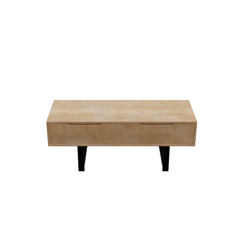 Thomas TV Unit with Drawers in Small Size in Wooden Texture