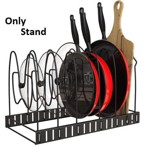 Pot Rack Organizer, 8 Tiers Adjustable Pots and Pans Organize ( Only Stand ) - Ouch Cart