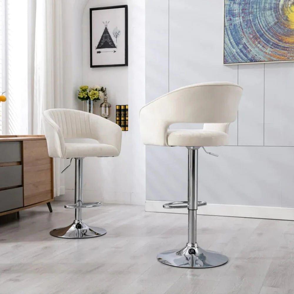 DEE SWIEL ADJUSTABLE BAR STOOL SET OF 2 - Ouch Cart