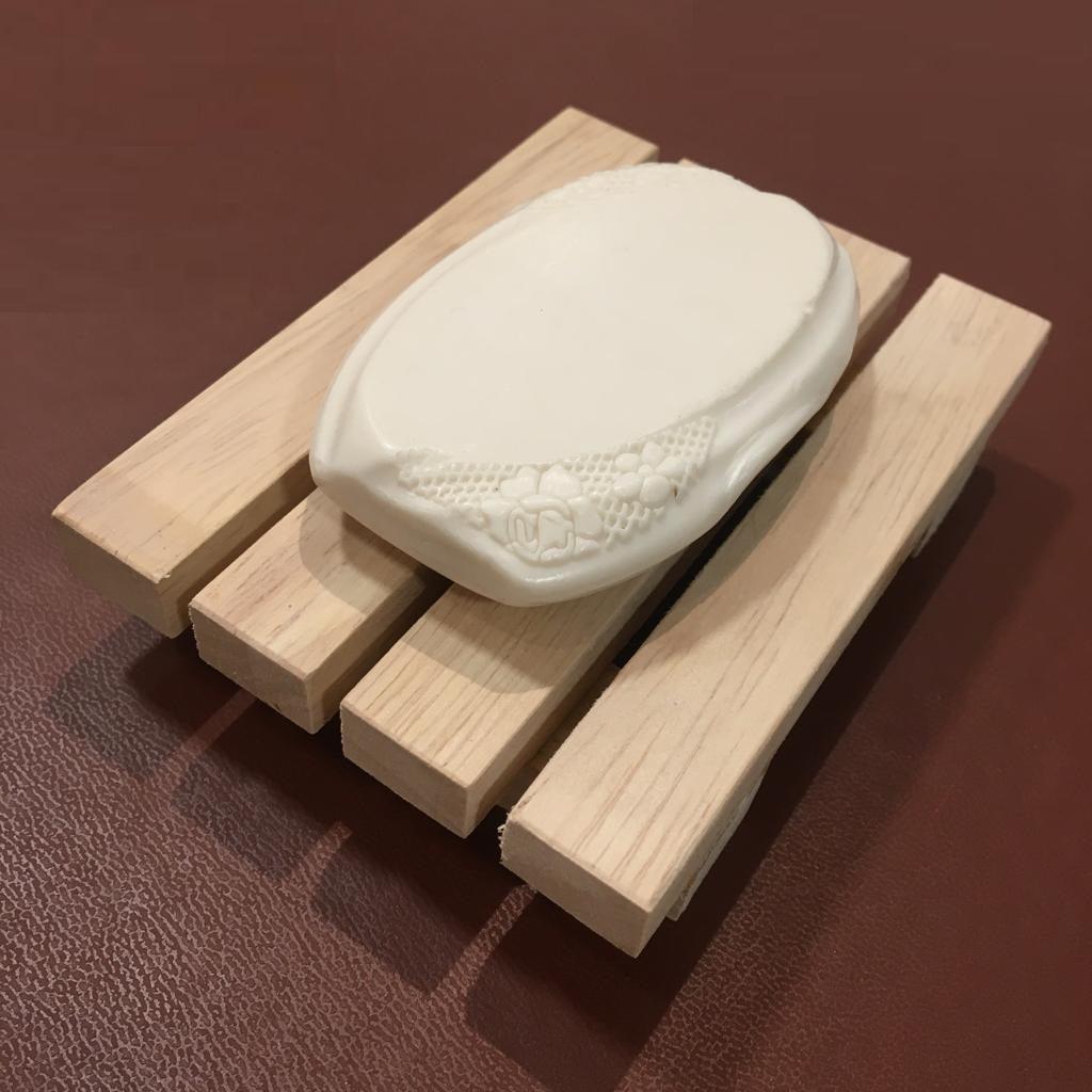 Beautifully Handcrafted Natural Wooden Soap Dish/Holder By Miza - Ouch Cart