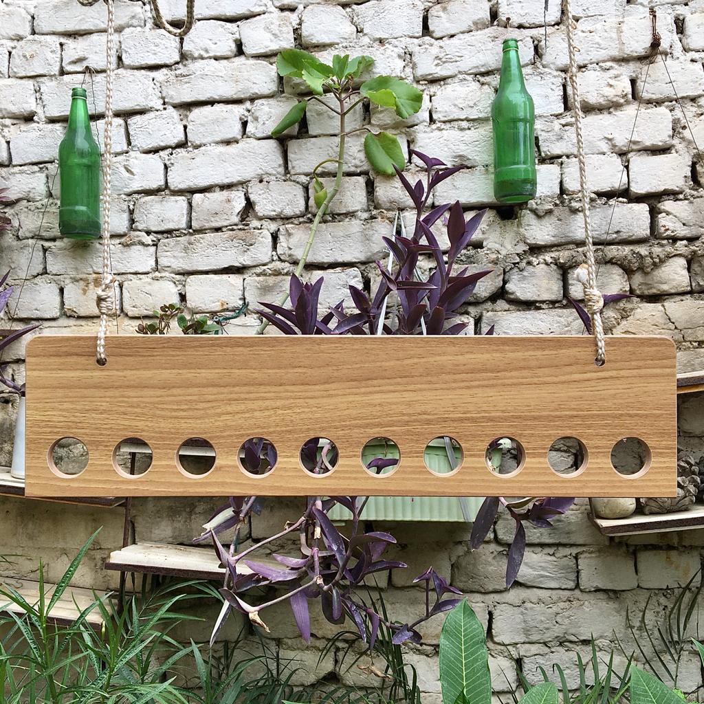 Ceiling Rope Hanging Wooden Clothes Hanger Rack By Miza - Ouch Cart