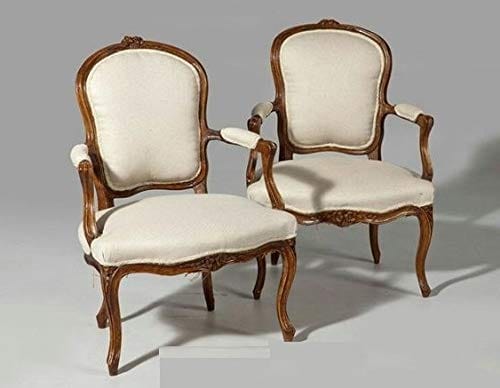 Handicraft Pure Sheesham Wooden Armrest Chair Set of 2 PCs Royal Look Seating Chair