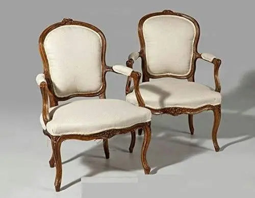 Handicraft Pure Sheesham Wooden Armrest Chair Set of 2 PCs Royal Look Seating Chair - Ouch Cart