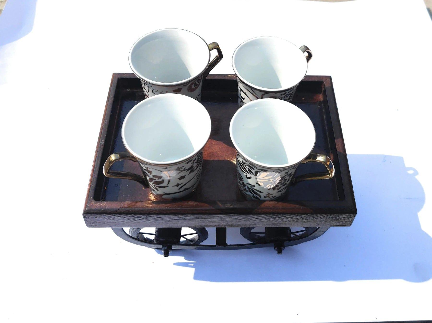 WOODEN DESI KART/REDA FOR SERVING II MOVABLE WHEELS - Ouch Cart