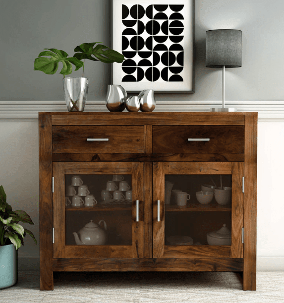 Sheesham Wood console table With Drawer - Ouch Cart