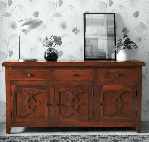 Beautiful Design Sheesham Wood console table With Drawer - Ouch Cart