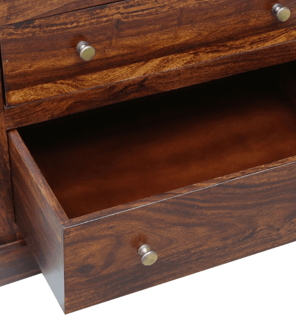Sheesham Wood console table With chest of drawers - Ouch Cart