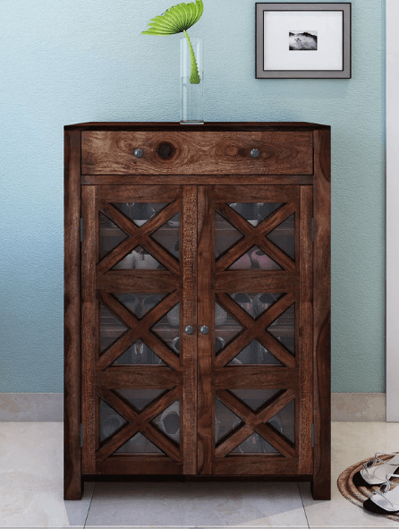 Buy Shoe Rack Online in India | Shoe Rack with Seating | Shoe Rack with Storage Online | Wooden Shoe Rack in India