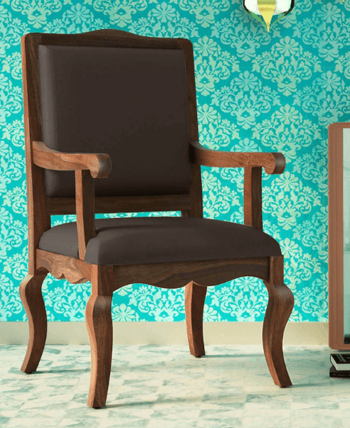 Sheesham wood arm chair For Living - Ouch Cart | Wing chair