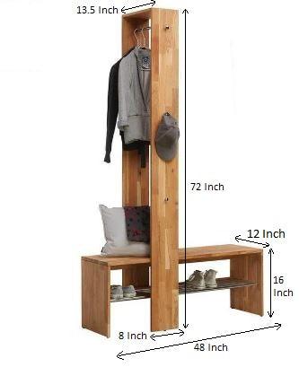 Modern Wardrobe Type Cloth Storage/Hanging With Bench By Miza - Ouch Cart